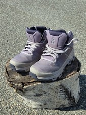 On Cloud Cloudrock 2 Waterproof Purple Hiking Boots Size 8