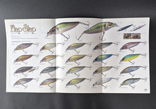 Megabass FLAPSLAP Color Chart Poster 2003 Lure Magazine Freebie Very Good