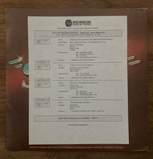 DAVID BAERWALD  Off The Record Special  1990 promo RADIO SHOW double LP album