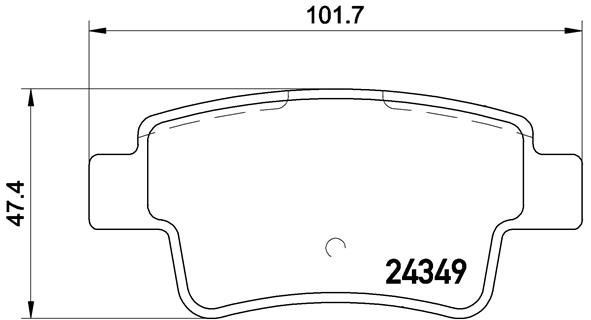 Plaquettes Brembo P 23 104 en composite premium pour un freinage précis