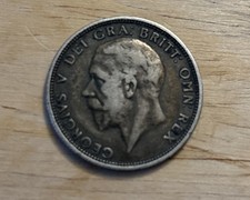 One British Florin 50% Silver Coin 1936 Two Shillings 0.18 Ounces Silver