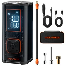 150PSI Heavy Duty Tire Inflator Portable Air Compressor,Double- cylinder 45LP...