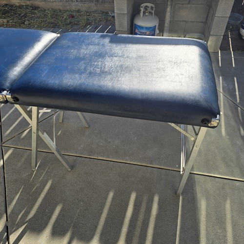 Portable Folding Treatment Table Vintage Blue - Picture 6 of 24
