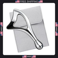 Gua Sha Facial Tools with Eye Roller, Facial Massage Tool for Face Sculpting
