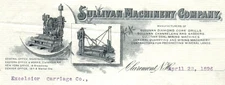 Sullivan Machinery Company Mining Machines Drills Letterhead NH New Hampshire