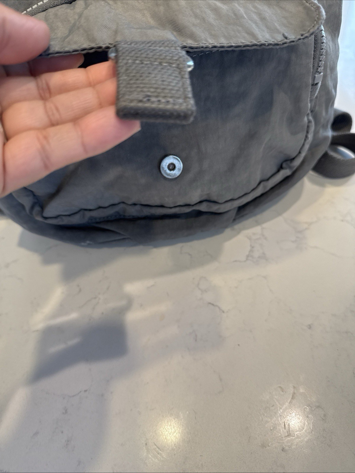 Kipling Grey  Nylon Mini Back Pack - image 2