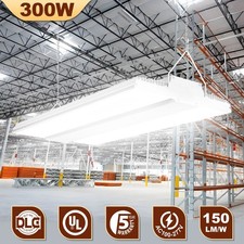 Led Linear High Bay Light, 300W 45000LM Warehouse Garage Led Shop Lighting 5000K