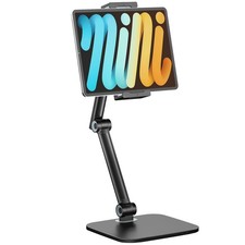 Tablet Stand for iPad, Phone Stand Holder with Heavy-Duty Base for Desk, Mult...