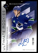 2024-25 Upper Deck Ultimate Collection Jonathan Lekkerimaki Rookie Auto 110/299