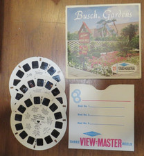 Vintage Sawyers View-Master reels BUSCH GARDENS Tampa Florida Stereo Pictures