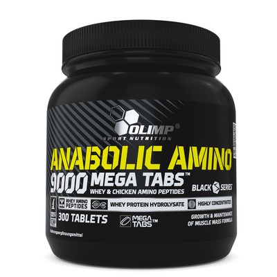 (62,61 EUR/kg) Olimp Anabolic Amino 9000 Mega Tabs 300 Tabletten Dose Eiweiss
