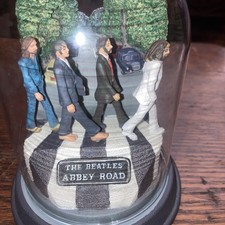 THE BEATLES ABBEY ROAD FRANKLIN MINT DOME, BELL JAR LIMITED EDITION 1995- COA