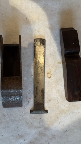 Edward Preston Antique Infill Bullnose Plane Rosewood Wedge & Original Iron