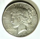 1934-P Peace Dollar – 90% Silver – Free US Shipping