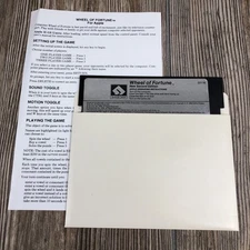 1988 Wheel of Fortune Second Edition Apple II Software Computer Game Disk