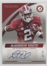 2015 Alabama Crimson Tide Signatures Silver 53/99 DeAndrew White Auto 00ht