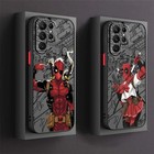 Marvel Hero Frosted Translucent For Samsung Galaxy S24 S23 S22 S21 S20 FE S10 S9