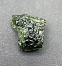 Moldavite 4.56 G Tektite Chlum, Czech Republic Visible Gas Lines Collector Grade