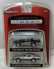 Greenlight Two Pack Corvette 25th Anniversary 1978 Chevrolet Corvette 1978 Indy