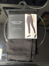 Women's Simply Vera Vera Wang Mid-Rise Shaping Denim Leggings Black Small