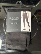 Women's Simply Vera Vera Wang Mid-Rise Shaping Denim Leggings Black Small
