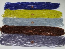 55 - 60 Strands Assorted Colors 4mm x 5mm Oval Glass Beads 2nd Quality  Y-2 