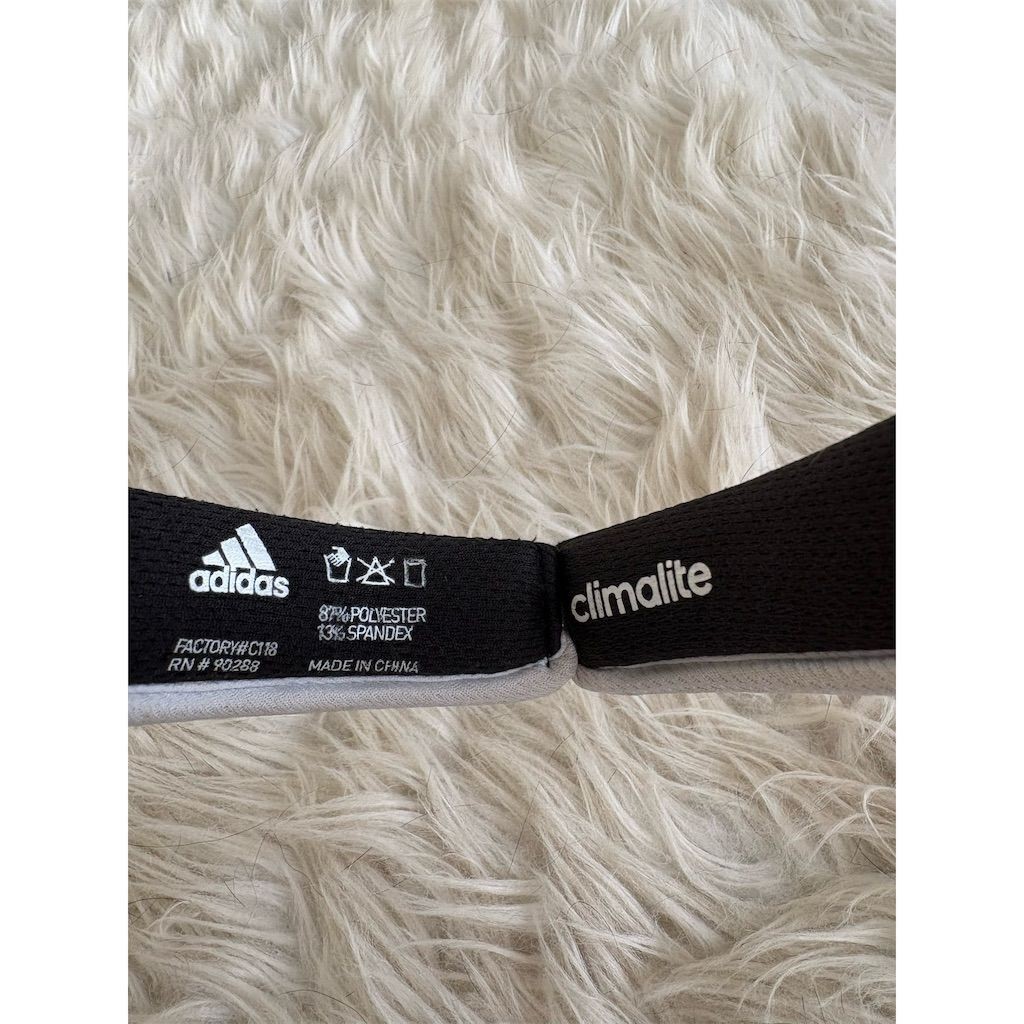 Adidas Women's Black Climalite Aeroready Visor Hat Adjustable Strap thumbnail 3