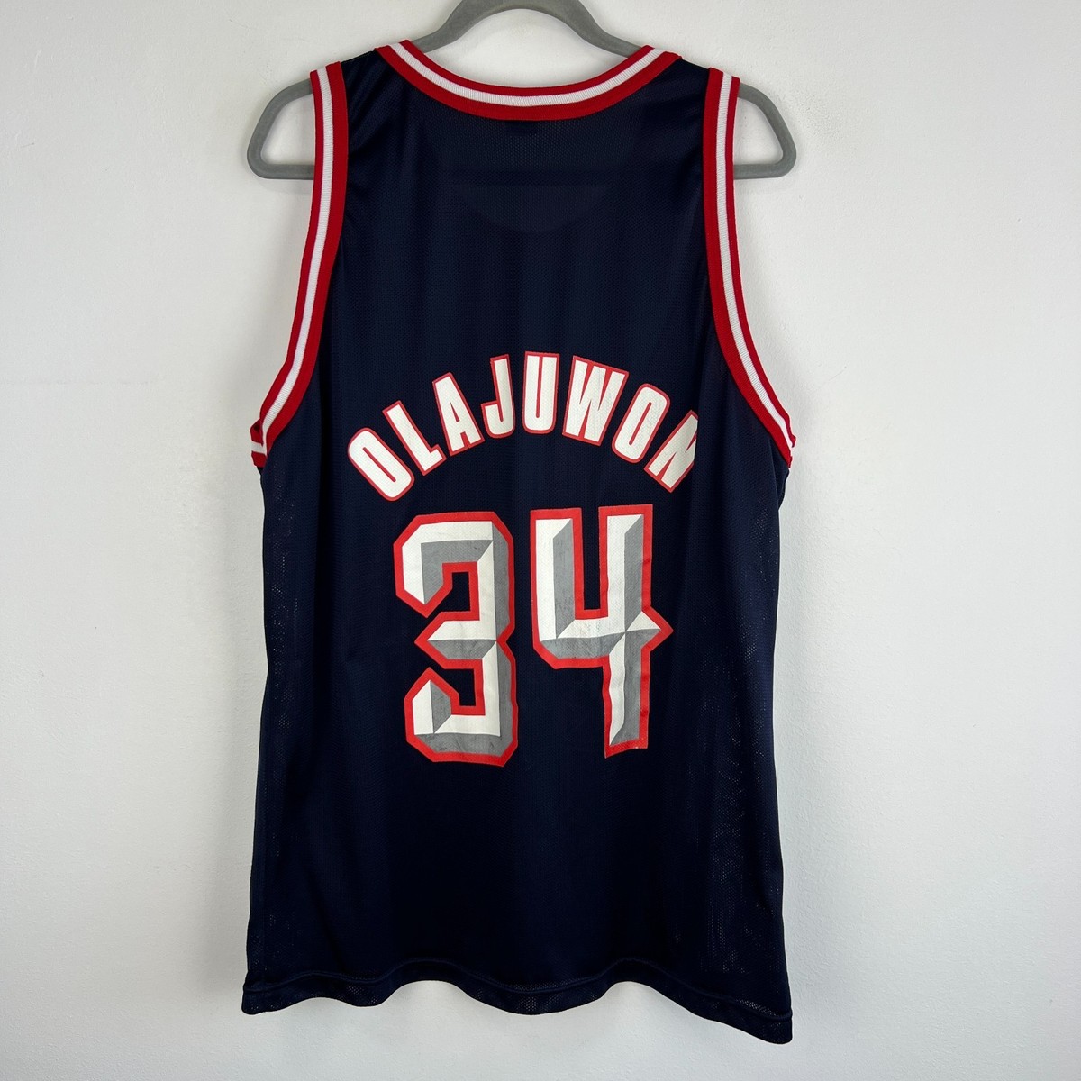 Houston Rockets Champion NBA Vintage Basketball Jersey sz 48 XL
