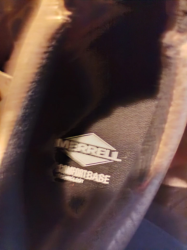 NUEVO Zapato de Trabajo Merrell Para Hombre Talla 14 Jungle Moc LTR Cuero Marrón Foto 3 de 4