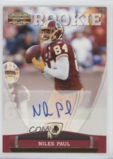 2011 Panini Gridiron Gear Gold Signatures 43/299 Niles Paul Rookie Auto RC m5e