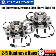 4WD Front Wheel Bearing and Hub for Chevrolet Silverado GMC Sierra 2500 HD 8 Lug