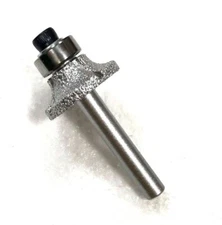 ILOVETOOL Brazed Diamond Radius Bits 1/4 Head Bullnose Profile Wheel 1/4 shank