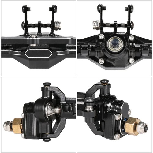 Juego de ejes delanteros traseros portal de aleación CNC para automóvil sobre orugas de radiocontrol Traxxas 1/18 TRX4-M K10 - Imagen 3 de 13