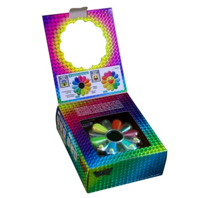 Takashi Murakami FLOWER GO WALK COLOR Aurora Multi x White with