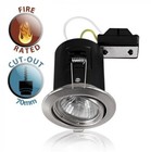 x4 Fire rated GU10 MiniSun downlight, tiltable, model 19154