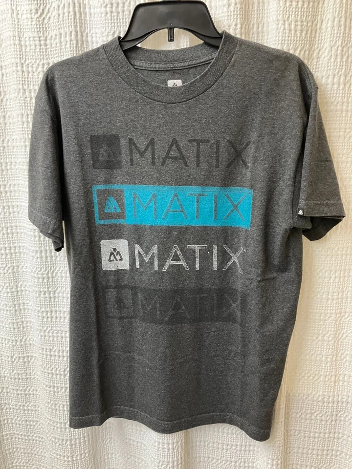 Camiseta Matix Para Hombre Talla M Logo Gráfico Monopatín Manga Corta 100% Algodón Foto 2 de 4