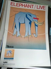 Plakat Elephant / Live 1980er Promo Original ...