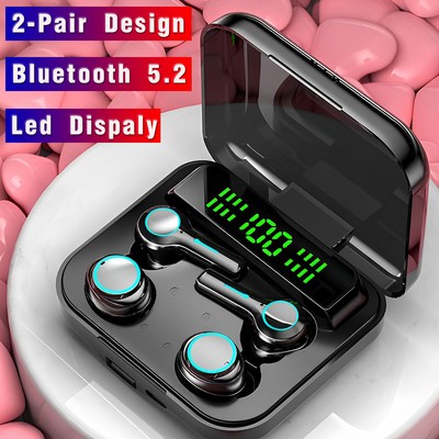 2-Pair Bluetooth Earbuds Wireless In-Ear Earphone For Samsung Galaxy Note 10 9 8