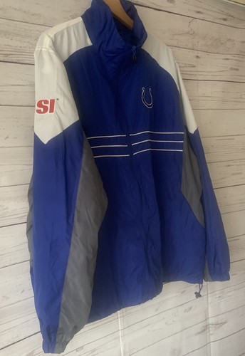 Mens NFL Team Apparel Indianapolis Colts GameDay Blue Windbreaker Jacket Size XL - Picture 3 of 10