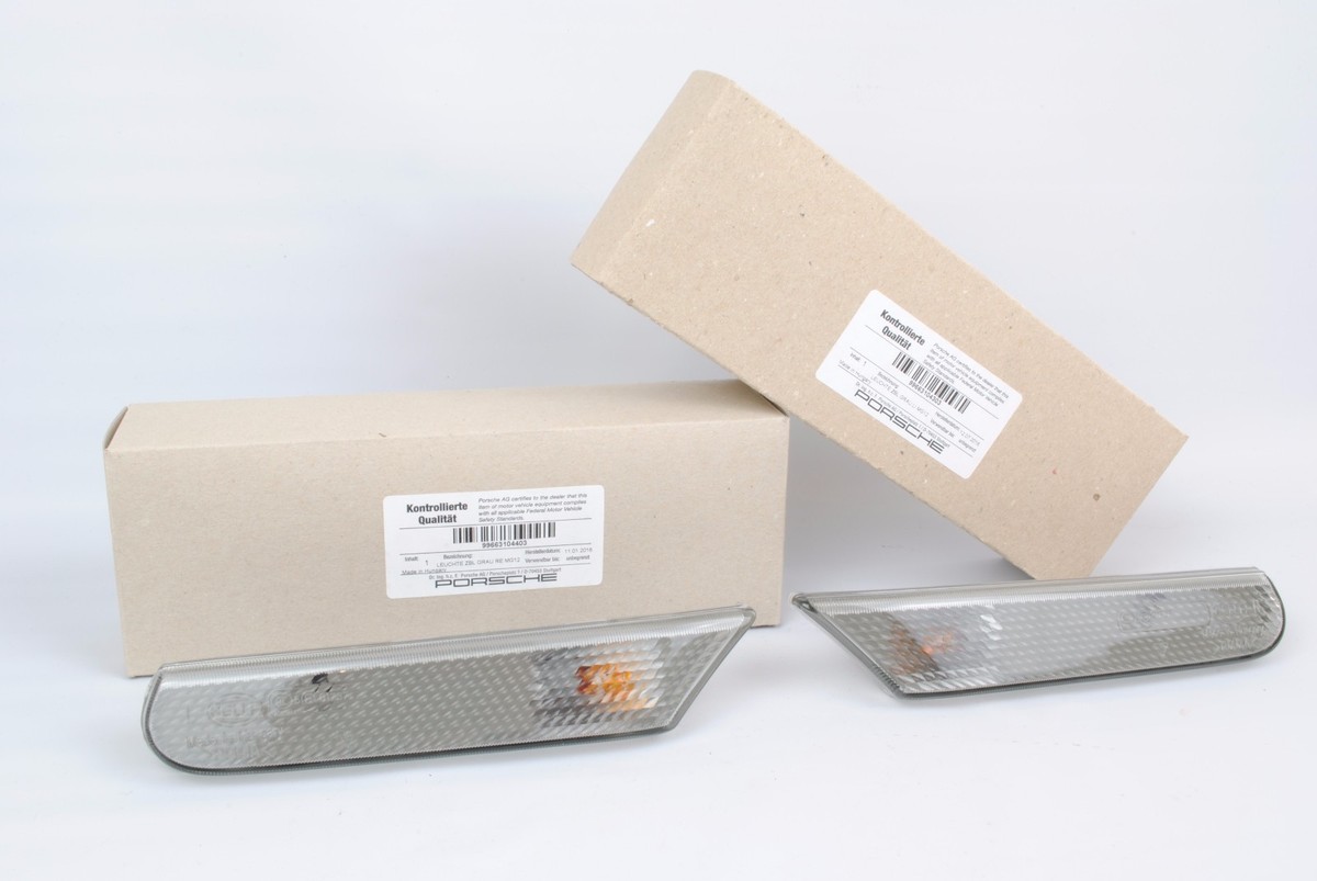 SC18シリーズビビットマゼンタ、イエロー、ライトグレー Genuine Porsche Clear Side Marker Light Set 986/996 | eBay