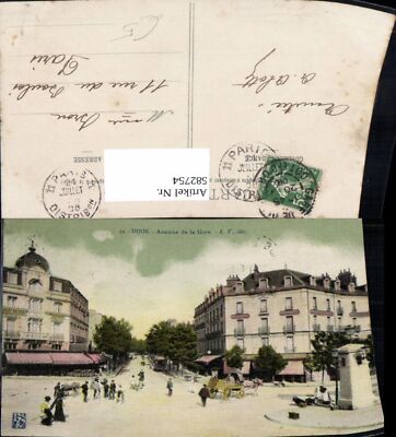 582754,France Dijon Avenue de la Gare Kutsche