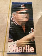 Charlie Manuel Cleveland Indians Game Used Jacobs Progressive Field Stadium Sign
