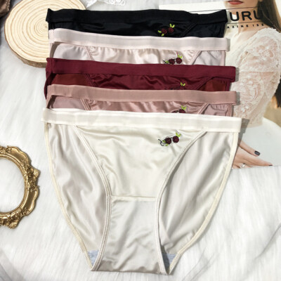 5 Packs Lot Womens Sexy Satin Panties Briefs Underwear String Bikinis Lingeries