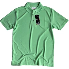 Grand Slam Performance Mens Small Golf Polo Shirt Stretch Short Sleeve Green NWT