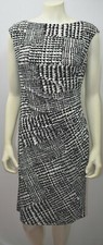 RALPH LAUREN PRINT RUCHED SHEATH DRESS SZ 10 NEW WITH TAG