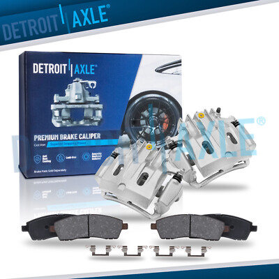 REAR Brake Calipers Brake Pads Kit for 2000 - 2004 Ford F-250 F-350 Super Duty