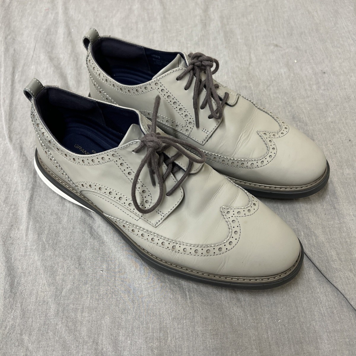 Cole Haan Grand Evolution Wingtip Oxford Men\'s Size 11M Gray C26319 Dress Shoes Cole Haan OriginalGrand Wingtip Oxford - FREE Shipping  main image 4