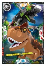 LEGO Jurassic World Serie 3 Trading Card  121 - Carnotaurus vs. Dino-Mech