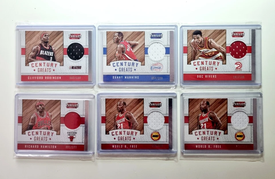 2015-16 Panini Threads Century Greats Threads Lot of 6 cards! /199 - Image 3 of 3