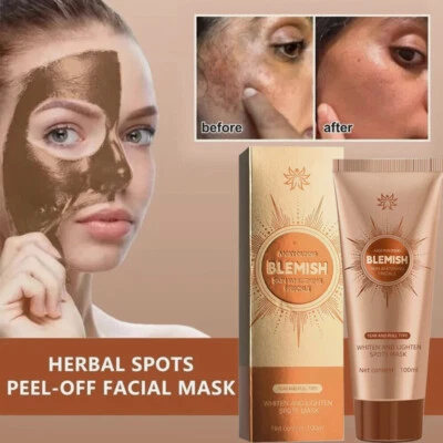 AIGEYOUPING Herbal Spots Peel-Off Facial Mask Anti-Aging Whitening Blemish Freckle Removal